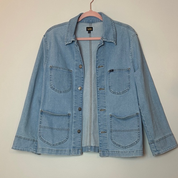 Lee Jackets & Blazers - Lee Women's Light Blue Denim Chore Jacket